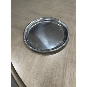 CARTIER 11" PEWTER SERVING PLATTER TRAY WITH DUST JACKET VINTAGE DINNER